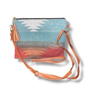 Multicolor Patterned Crossbody Bag